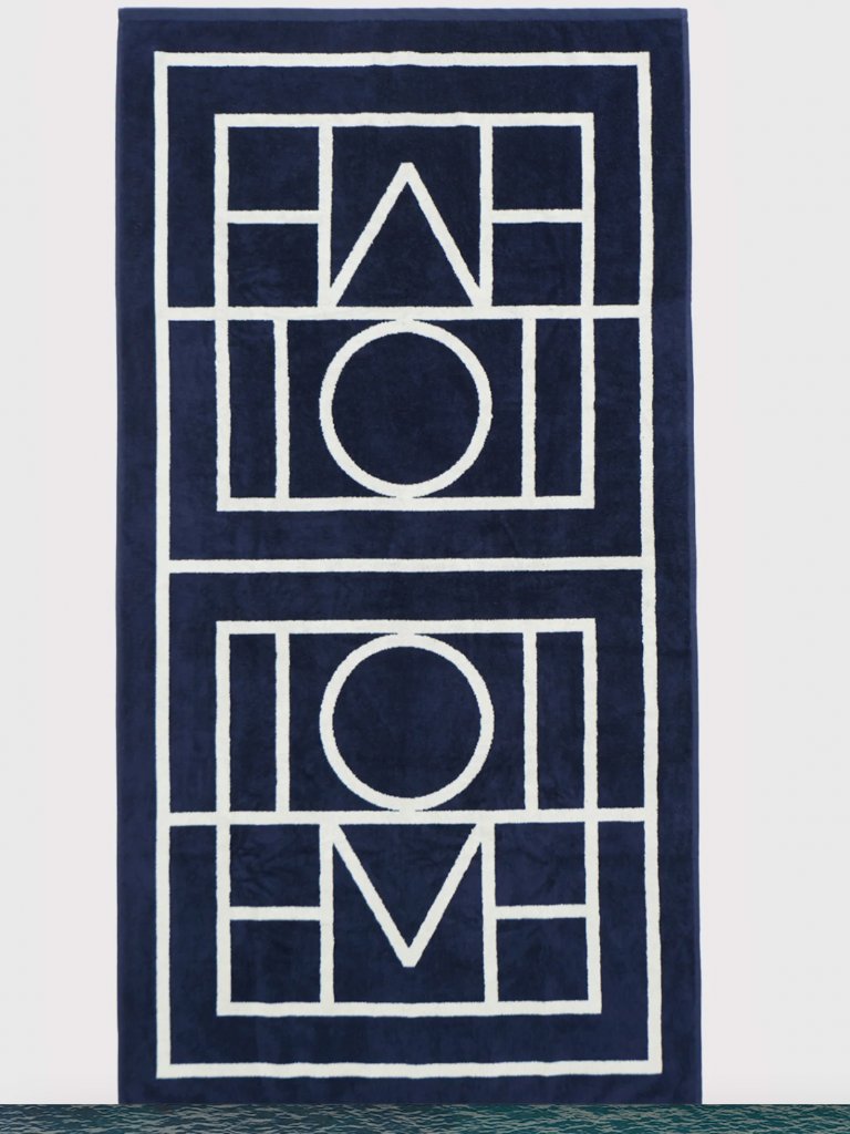 Toteme Women Cotton Beach Towel Navy